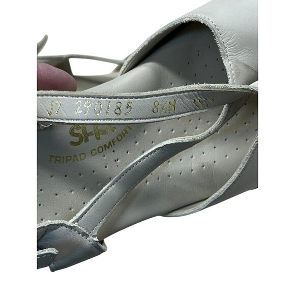 SAS Tripad Comfort Caress Bone Leather Slingback 1.5” Wedge Sandals Size 8.5 N - Picture 3 of 8